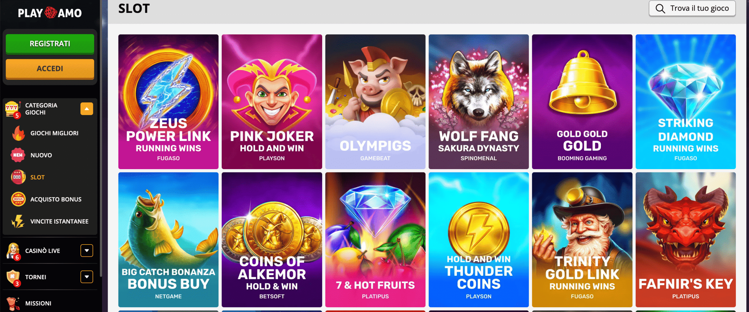 PlayAmo Casino Slot